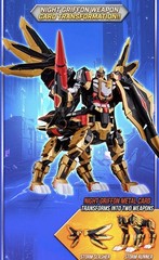 Metal Cardbot W Night Griffon Transformer Robot Jet Aircraft Korean Toy Figure
