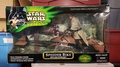 Star Wars Hasbro Luke Skywalker 12″ Speeder Bike Power Jedi 1/6th Endor Empire