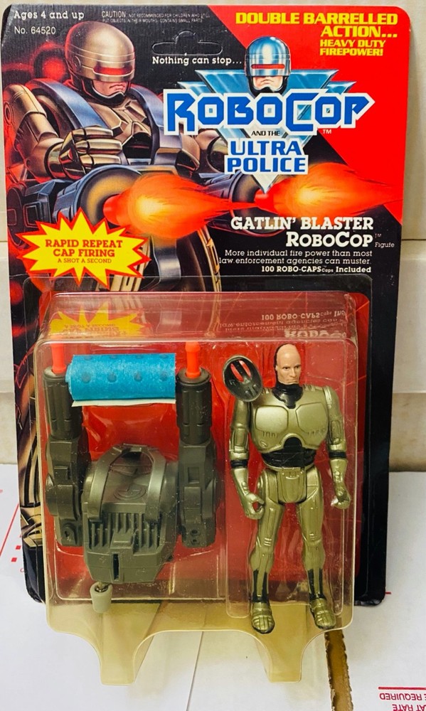 Kenner 1989 and the Ultra Police Blaster RoboCop Gatlin’ blaster Robocop