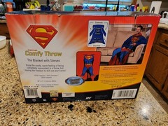 DC Direct ReActivated Series 1 Superman Action Figure & a Superman comfy blanket