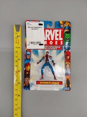 Lot of 6 Marvel Heroes Miniature Poseable Action Figures Toy Biz Worldwide 2005