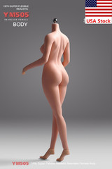YM505 1/6 Female Pale Sexy Large Breast Flexible Body&Details For 12”Figure