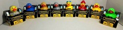Jeep Branded 2″ Ducks in Paper Jeep 4×4 Box Set Of 8 W/ Some UV Reflective *READ