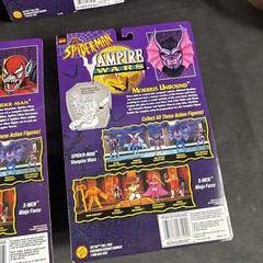 COMPLETE SET VAMPIRE WARS ACTION FIGURE LOT SPIDER-MAN BLADE MORBIUS NEW TOY BIZ