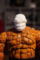 Fantastic Four The Thing Head 1/12 for Action Figure fits Marvel Legend