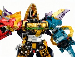 Miniforce Dinoid Warrior 11″ Dino Emperor Figure 5in1 Transformer Combiner Robot