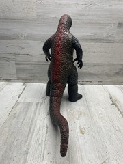 Vintage 80’s Godzilla 14 inch Red Black Green Large Posable Dor Mei Poseable