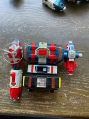 Vintage Voltron Dairugger DX Parts Lot 1982 Bandai & Japan 14” Combiner