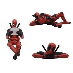 3Pcs Collectible Deadpool Action Figure Perfect Gift for Kids and car decoration