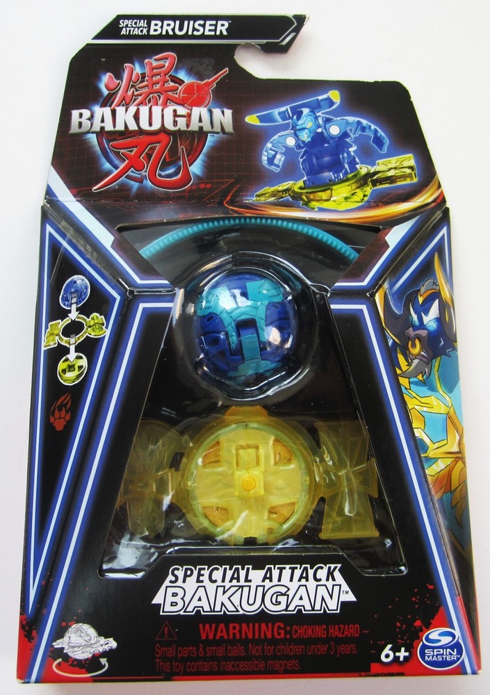 Bakugan Generation 3 Special Attack BRUISER Blue BRAND NEW With Rip Cord!