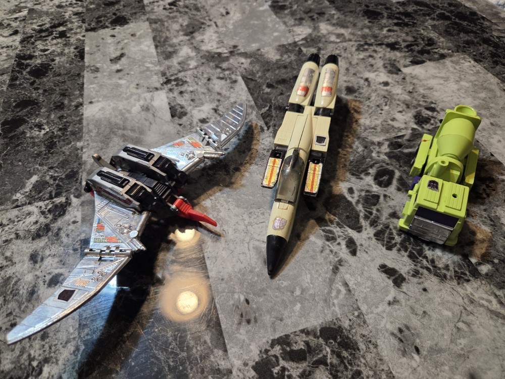 1980s G1 Transformers 3 Figures/parts. Swoop- Mix MASTER- RAMJET