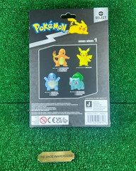 Pokemon Select Metallic 4-Pack Figure Set Pikachu Charmander Bulbasaur Squirtle