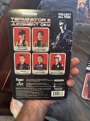 New ReAction Terminator 2 Judgement Day T1000 Action Figure Set Of 2 Un-Punched!