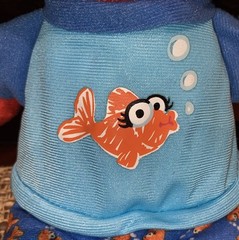 Sesame Street Elmo Sleepy Time Snores Music Sound Fish PJ’s 12″ Plush Hasbro