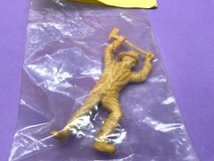 3 Vintage FIREMAN Chimneyville Hobbies 3 Inch Resin Plastic Figures Unpainted
