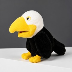 10″ Bird Hand Puppet Plush Toucan Parrot Eagle Owl Story Toy