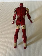 Iron Man Red Gold Light Up Chest Arc Reactor Action Figure Plastic Toy