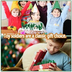 HAPTIME Toys for Boys, Toy Soldiers Set (50 pcs ) , Green Army Men Action Fig…