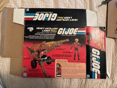 G I Joe HAL HEAVY ARTILLERY LASER 1982 with Box & Data Card & Figure Included
