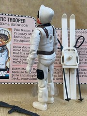 1983 GI Joe SNOW JOB – Great Figure w/ File Card – Bright White – 100% Complete