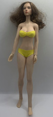 Super Duck 1/6 Female Head Sculpt Brunette Seamless 12″ Doll Body Posable Figure