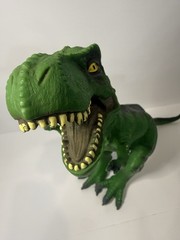 2011 Tyrannosaurus Dinosaur 20″ Figure Soft Plastic Rubber Toys R US Green EUC