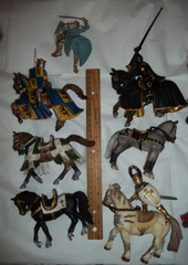Mixed Lot of Schleich Knights Horses Medieval Action Figures Toy a