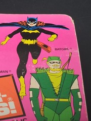 Vintage 1979 Mego Wgsh Batman French Card Worlds Greatest Super Heroes Damaged