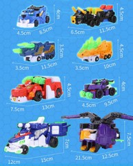 Miniforce V-Rangers Mini Volt Legend King V Combiner Robot Figure Boys Toy Car
