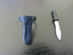 Hasbro GI JOE CLASSIFIED #181 SHORT FUZE Ankle Scabbard Knife 6″ CUSTOM FODDER