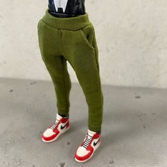 MO-SPT-GN: 1/12 Green Jogging Pants for 6″ slim action figure body