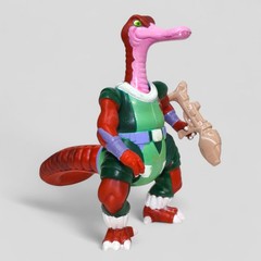 DINOSAUCERS QUACKPOT GLASSLITE BRAZIL VINTAGE FIGURE WITH 3D WEAPON RARE