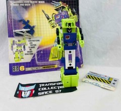 Transformers Original G1 1985 Constructicon Mixmaster Complete w/ Card & Bubble