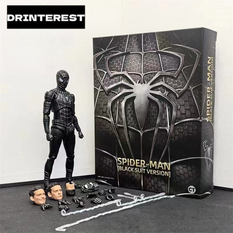 CT Toys Spider-Man No Way Home Tobey Maguire Black Suit Action Figure IN STOCK