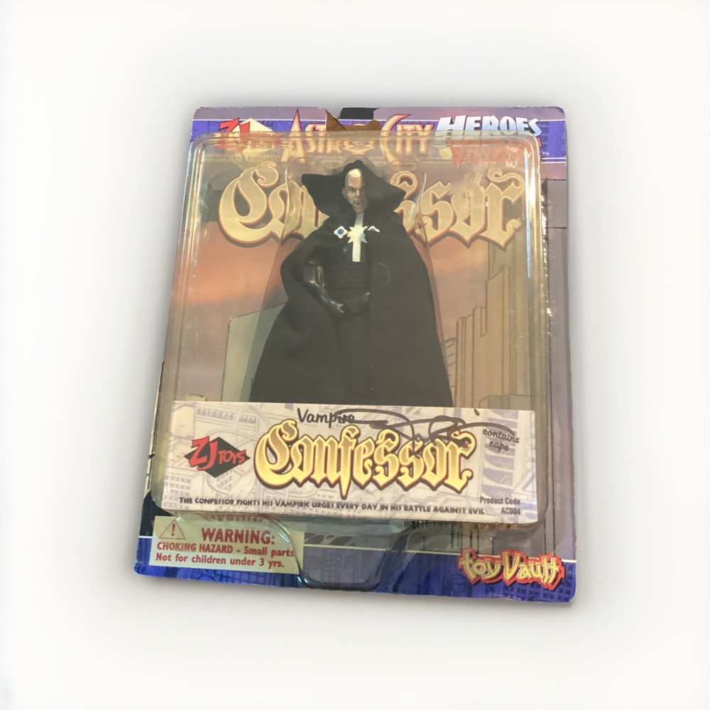 ASTRO CITY VAMPIRE CONFESSOR FIGURE ZJ TOYS MIP ALEX ROSS signed