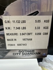 DC Gotham City Guardian Playset 30” Transforming Batman Robot Lights Sounds NIB