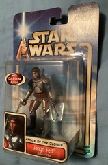 Star Wars AOTC Jango Fett Slave I Pilot, Blue Card