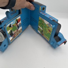 Vintage 1994 Ertl Thomas the Train One Blue Engine Book Plastic Rubber Push Toy