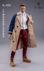 SA Toys SA001 1/6 Leisure Agent Trench Coat Set Model Fit 12” Body Figures