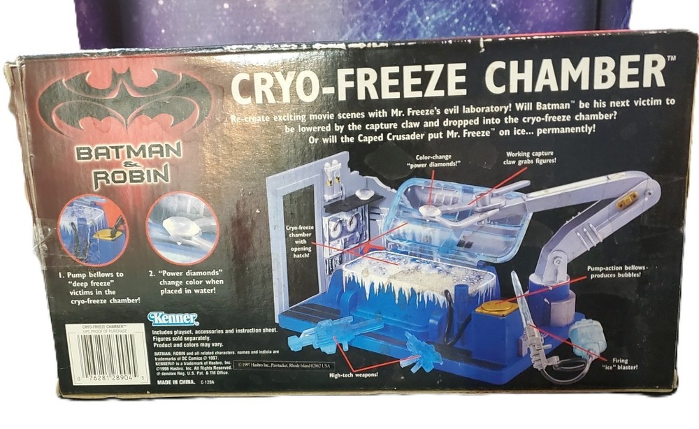 Batman And Robin – CRYO FREEZE CHAMBER Play Set – Sealed 1997 Kenner