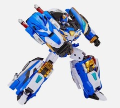 Metal Cardbot W Season 3 BLUE COP W Transformer Robot Police Car Figure Toy 2025