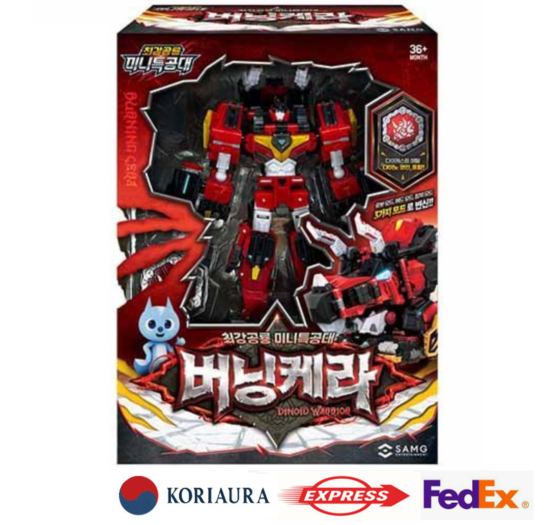 Miniforce Dinoid Warrior BURNING KERA Red Headbot Transformer Robot Figure