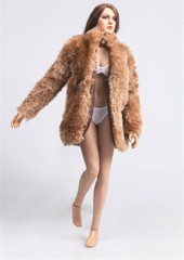 1/6 Scale Female Fur Coat Top Clothes For 12” TBL PH HOT TOYS Figure Body