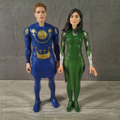 Marvel Eternals Ikaris Sersi Action Figures Lot 12 Inch Blue Green Hasbro