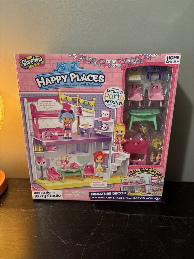 Happy Home Party Studio Shopkins Happy Places Set New Sealed Moose Toys
