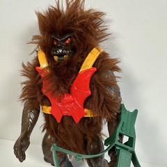 Vintage Mattel MOTU Dark Face Grizzlor Complete 1985 Action Figure RARE Variant