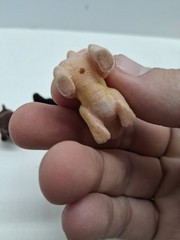 Three Vintage Puppy In My Pocket Figures, Gabby Chihuahua, Brown Lab