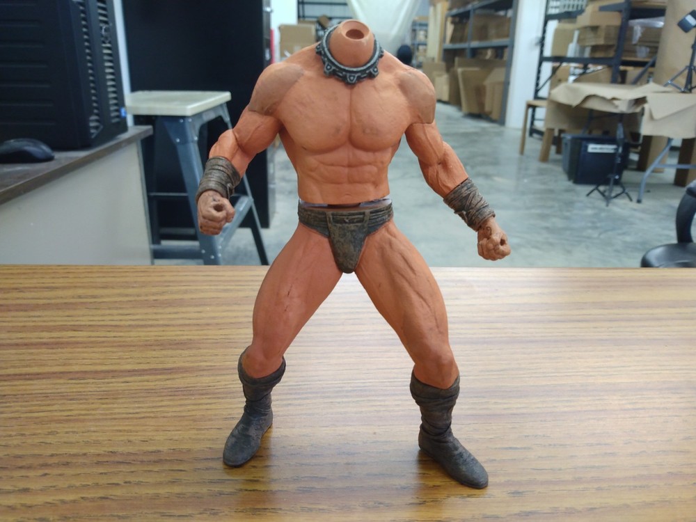RARE Neca CONAN THE BARBARIAN Pit Fighter BUCK ONLY fodder 6″ 1:12 movie