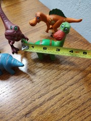 Dinosaur Toy Educational Figures Lot of 6 Unbranded Happy Plastic Resin Smiling