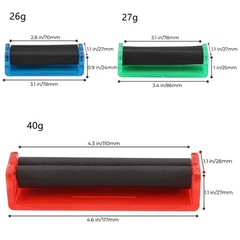Cigarette Roller for 2.8In 3.1 in 4.3In Roll Papers, Handhold Plastic Rolling Ma